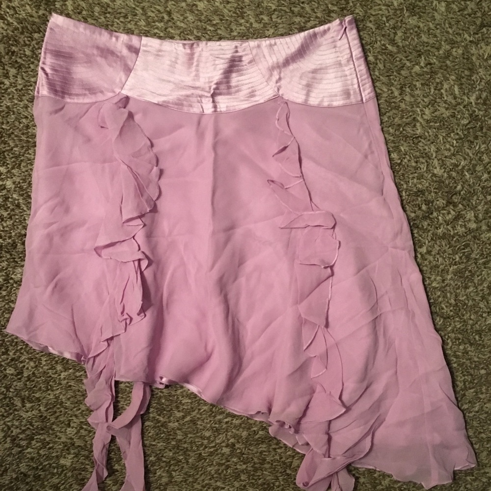 Mini assymetrical skirt by Bebe